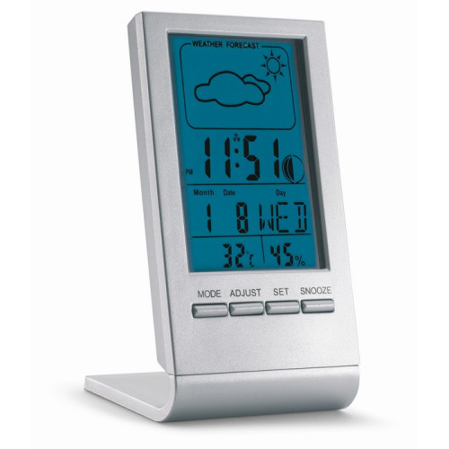 Meteorološka stanica sa plavim LCD zaslonom